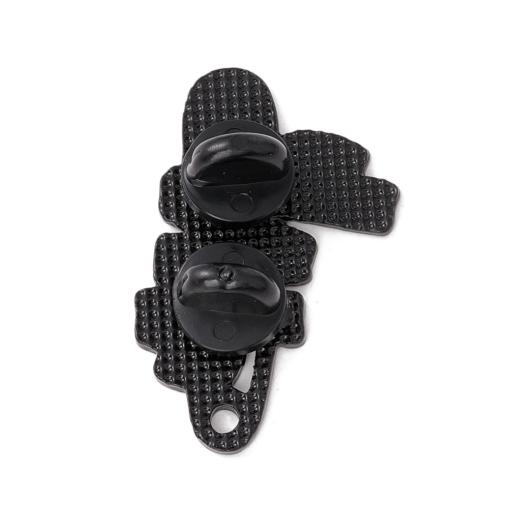 Μεταλλική καρφίτσα με σμάλτο σε σχέδιο πινέζας "You are safe with me" Δώρο για γιατρό ή νοσοκόμα