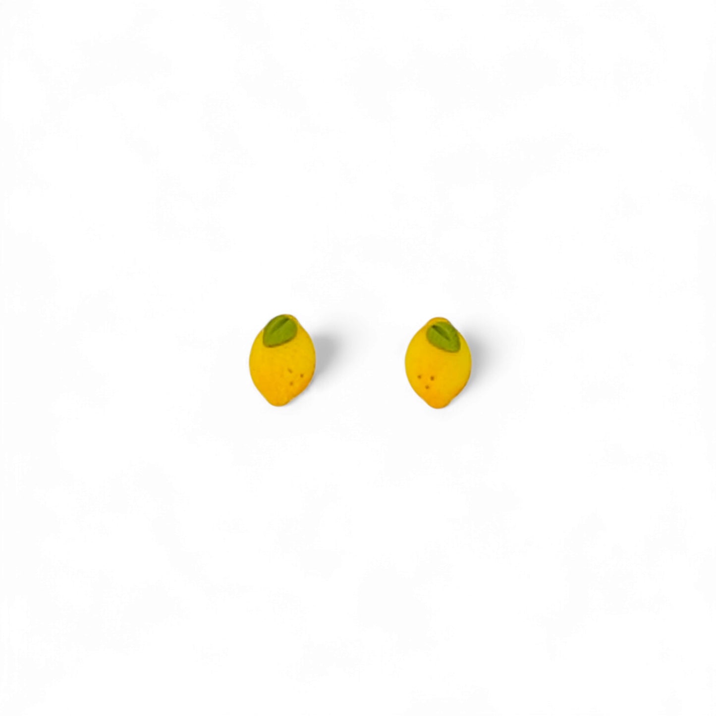 Τοσοδούλικα σκουλαρικάκια λεμονάκια από πολυμερικό πηλό