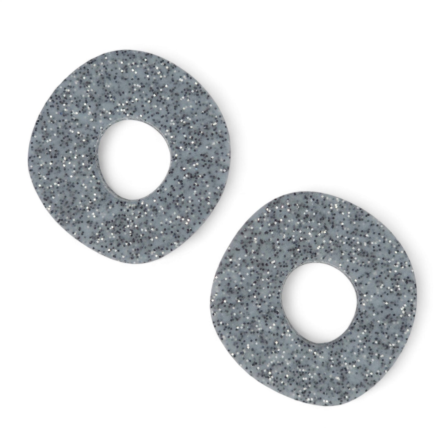 Kαρφωτά σκουλαρίκια ντόνατ γρανίτης από πολυμερικό πηλό