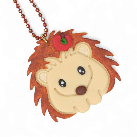 Χαριτωμένο κολιέ σκαντζοχοιράκι με πολυμερικό πηλό