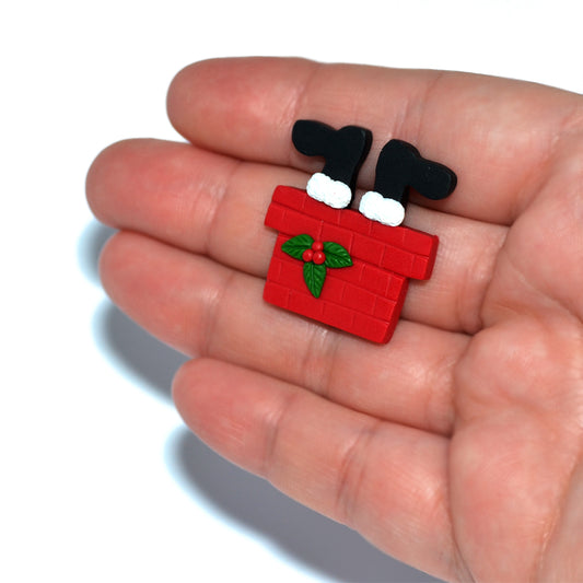 Cookie monster earrings and chocolate chip cookie