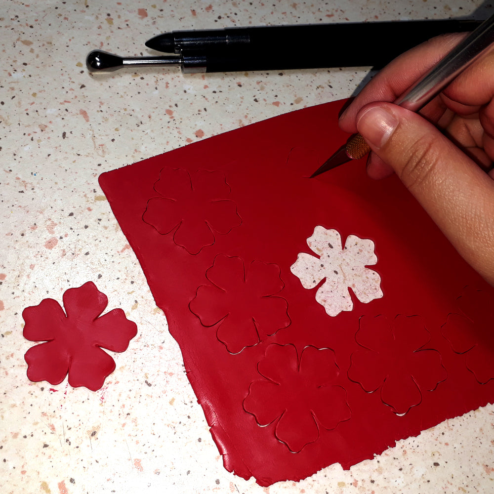 Εικαστικές παπαρούνες λίγο κρεμαστά σκουλαρίκια