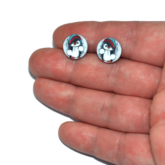 Cookie monster earrings and chocolate chip cookie